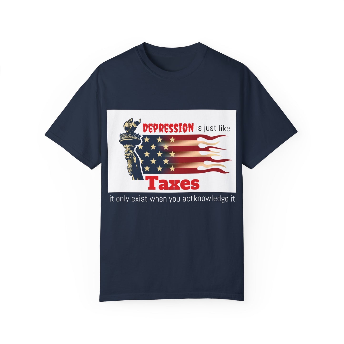 Unisex T-shirt "Depression & Taxes"