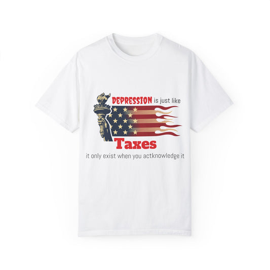 Unisex T-shirt "Depression & Taxes"