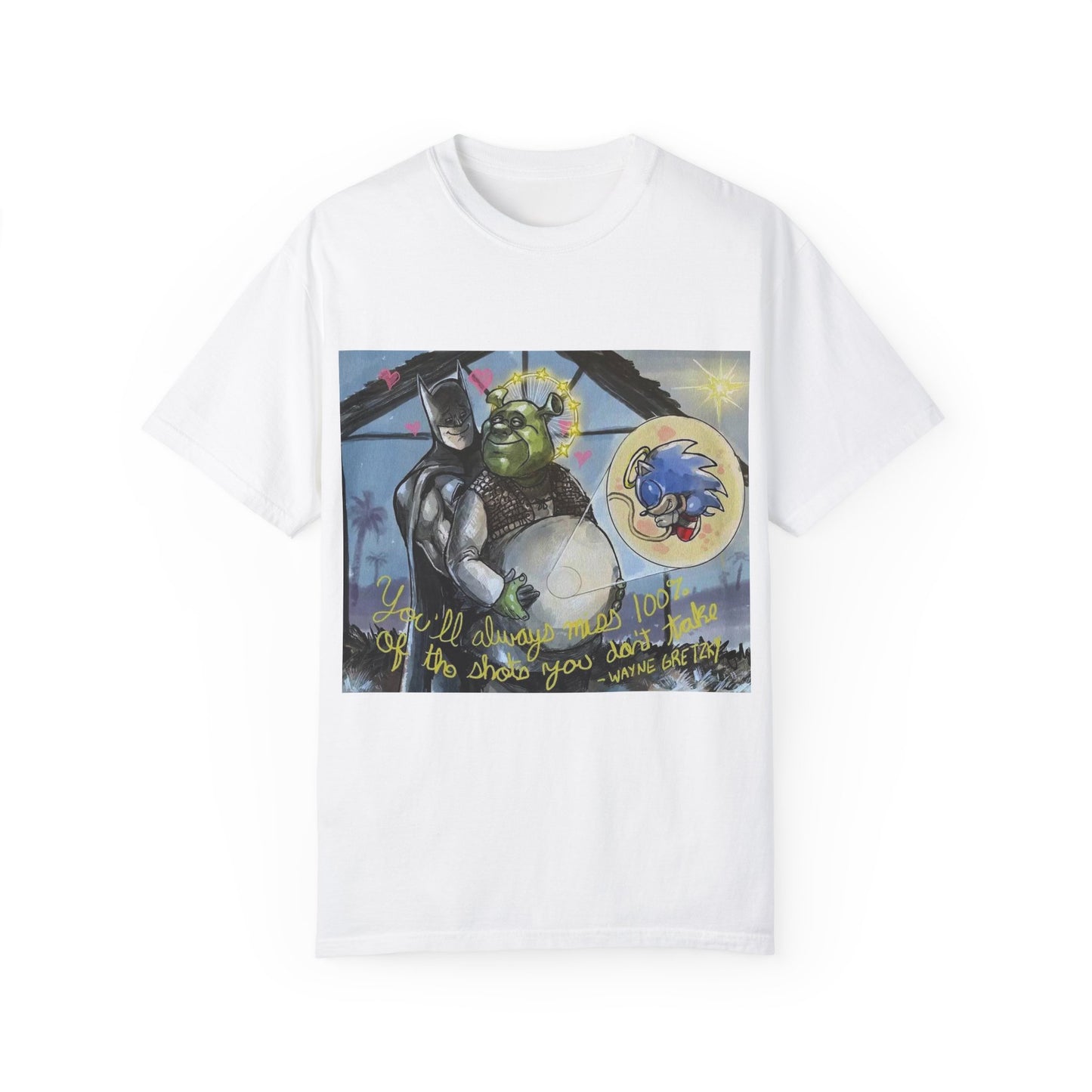 Unisex T-shirt "Batman, Shrek & Sonic"