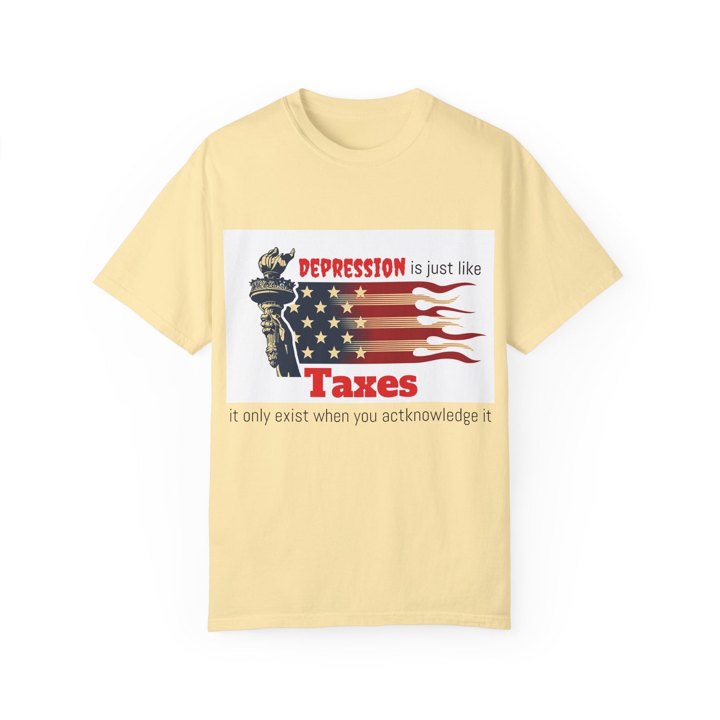 Unisex T-shirt "Depression & Taxes"