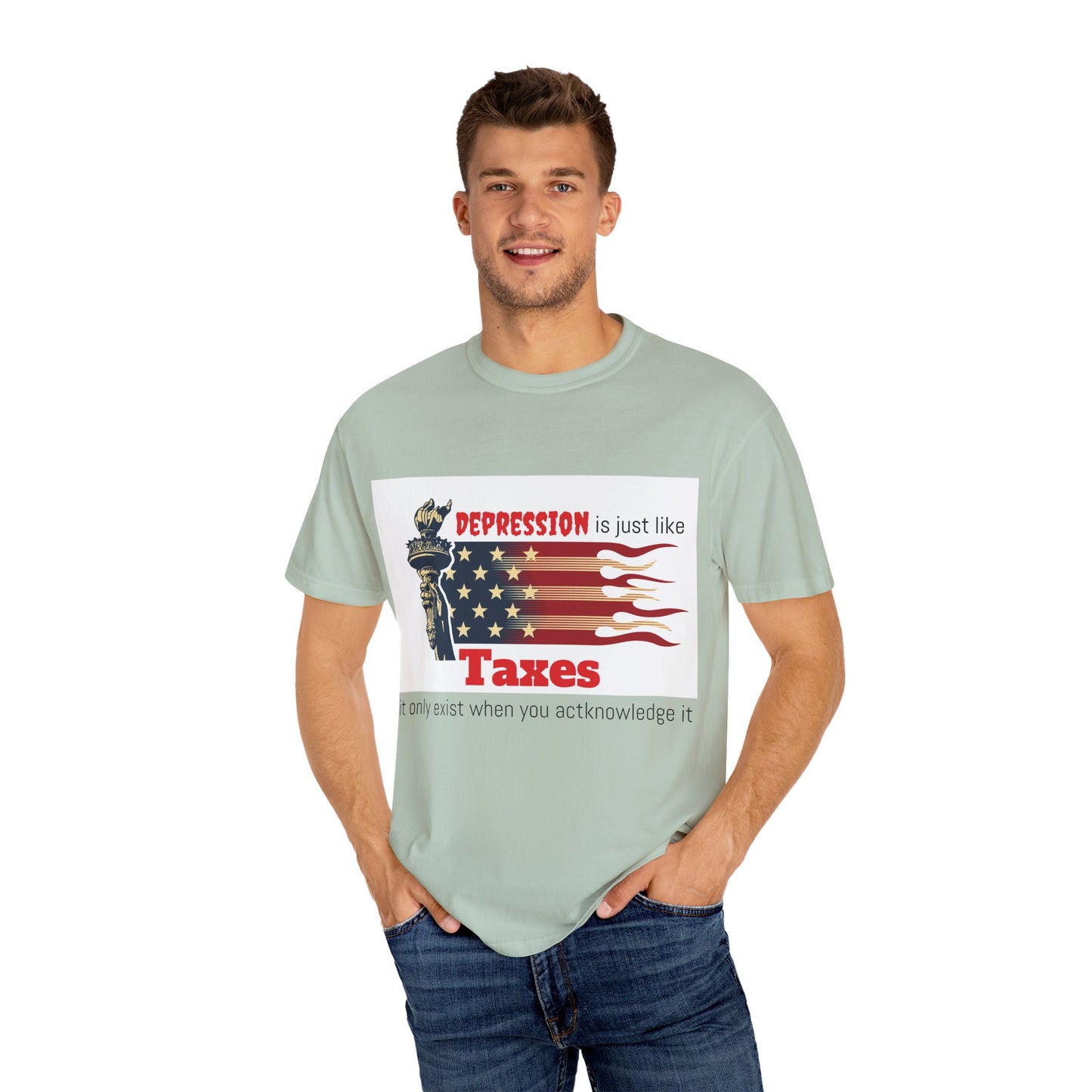Unisex T-shirt "Depression & Taxes"