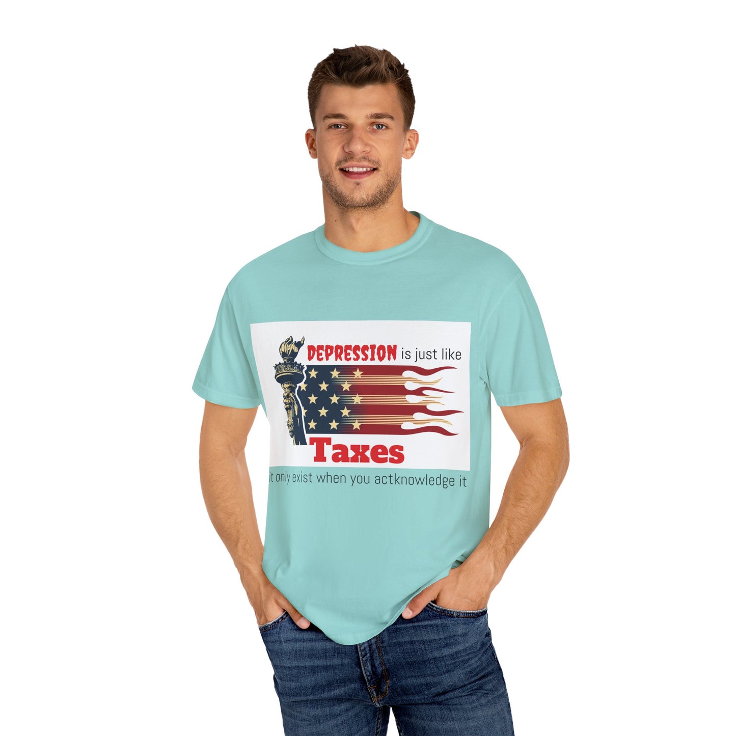Unisex T-shirt "Depression & Taxes"
