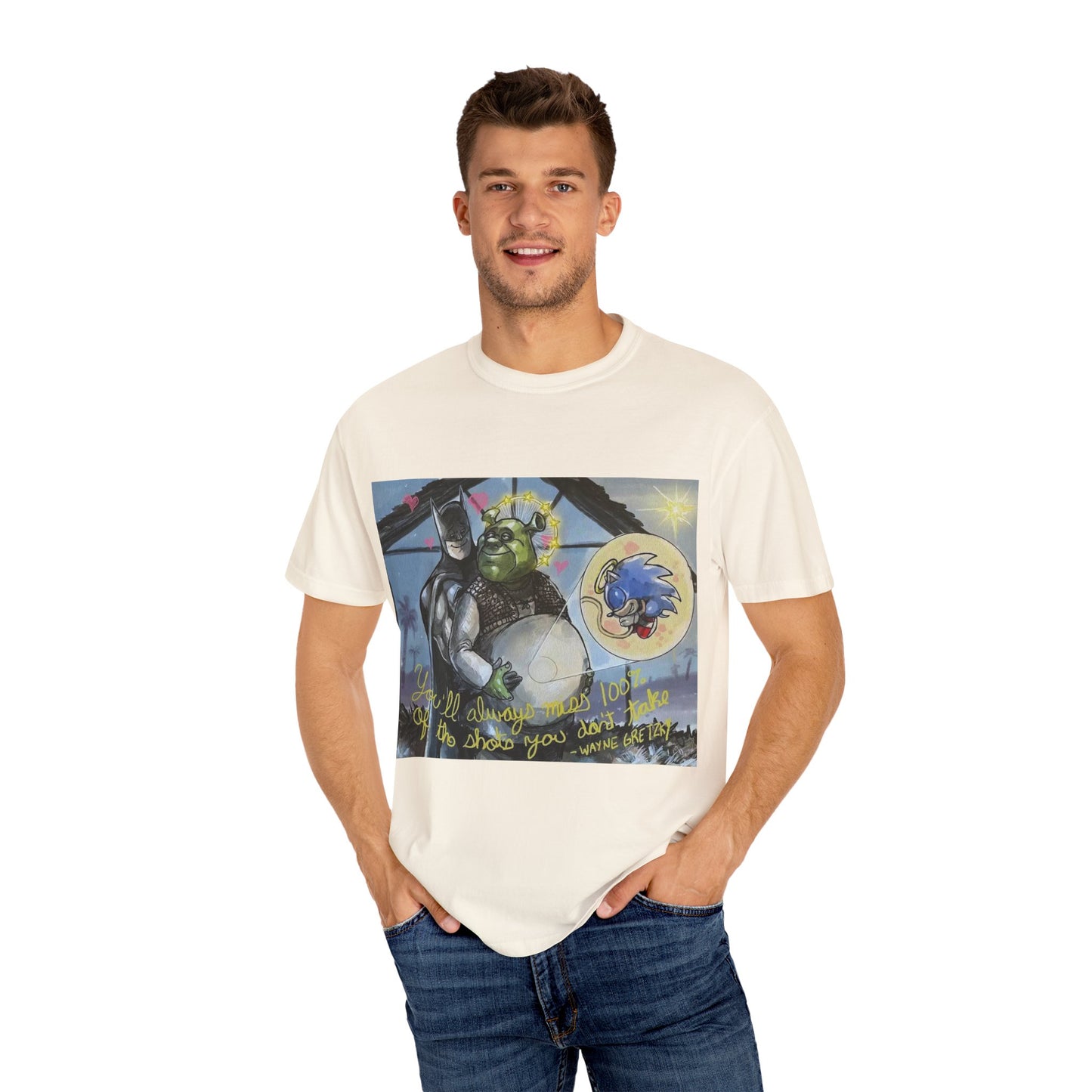 Unisex T-shirt "Batman, Shrek & Sonic"