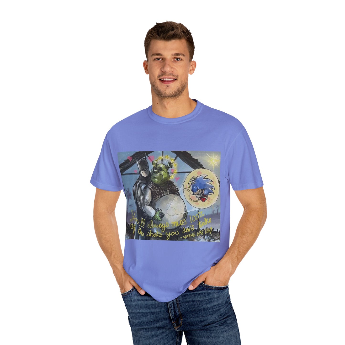 Unisex T-shirt "Batman, Shrek & Sonic"