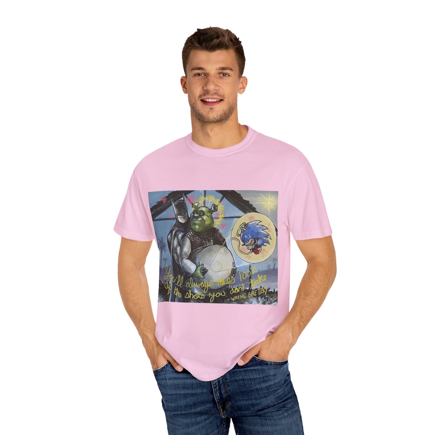 Unisex T-shirt "Batman, Shrek & Sonic"