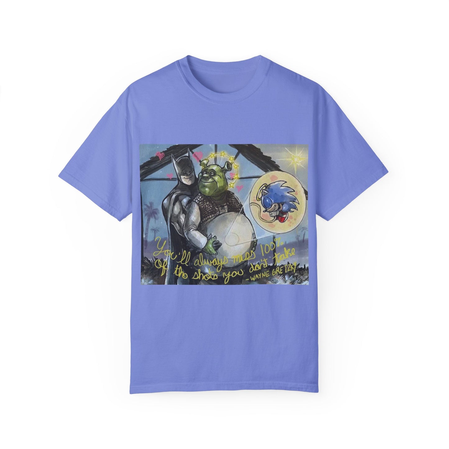 Unisex T-shirt "Batman, Shrek & Sonic"