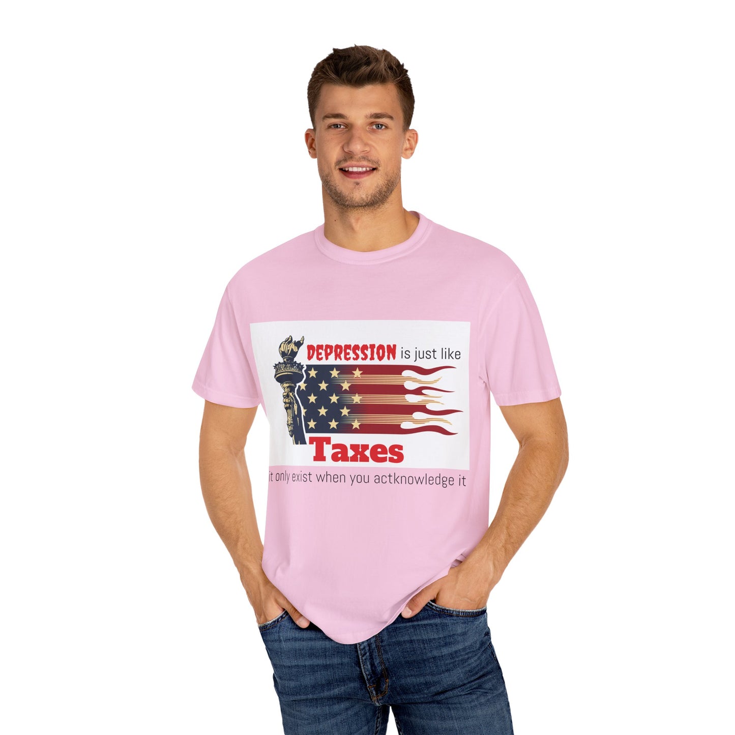 Unisex T-shirt "Depression & Taxes"