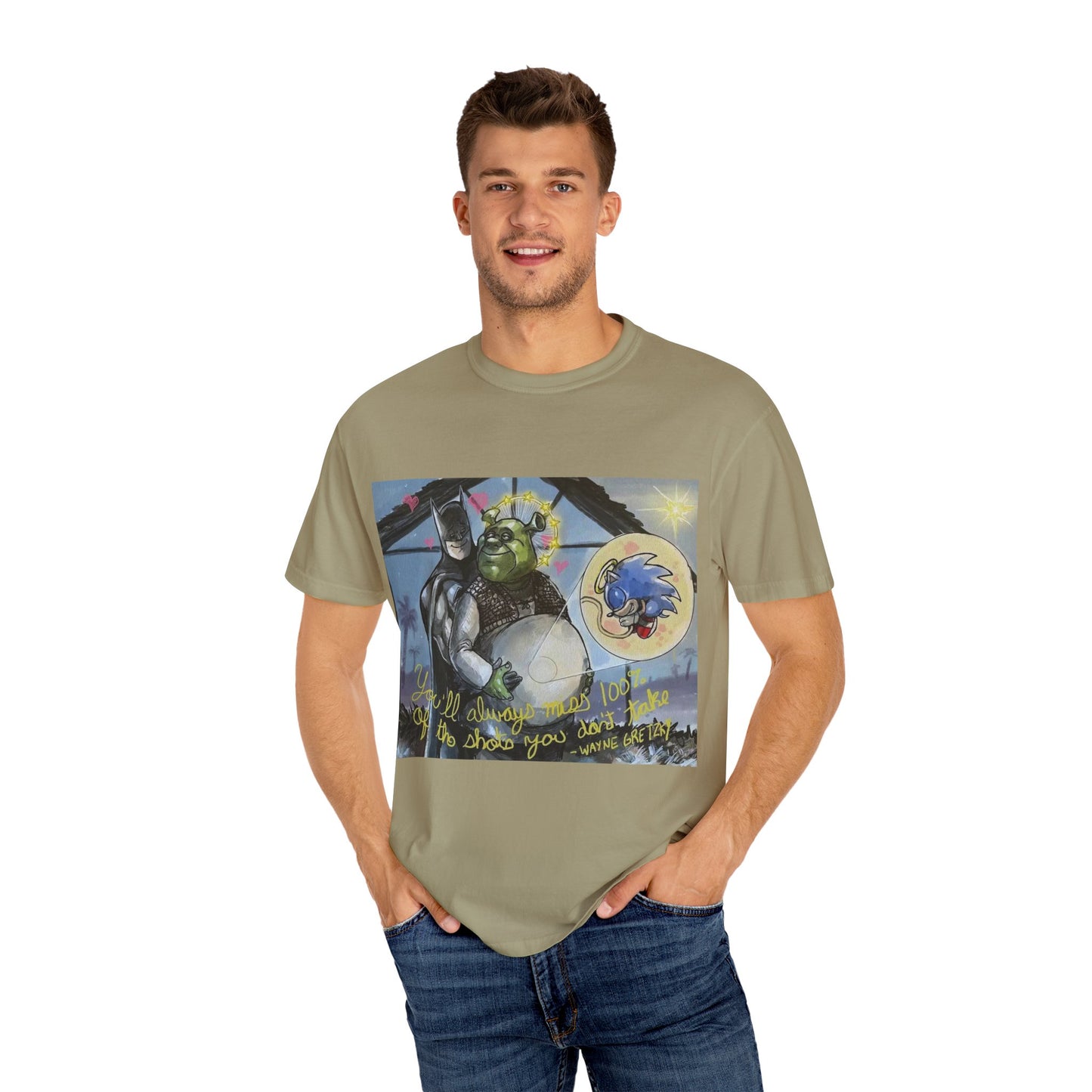 Unisex T-shirt "Batman, Shrek & Sonic"
