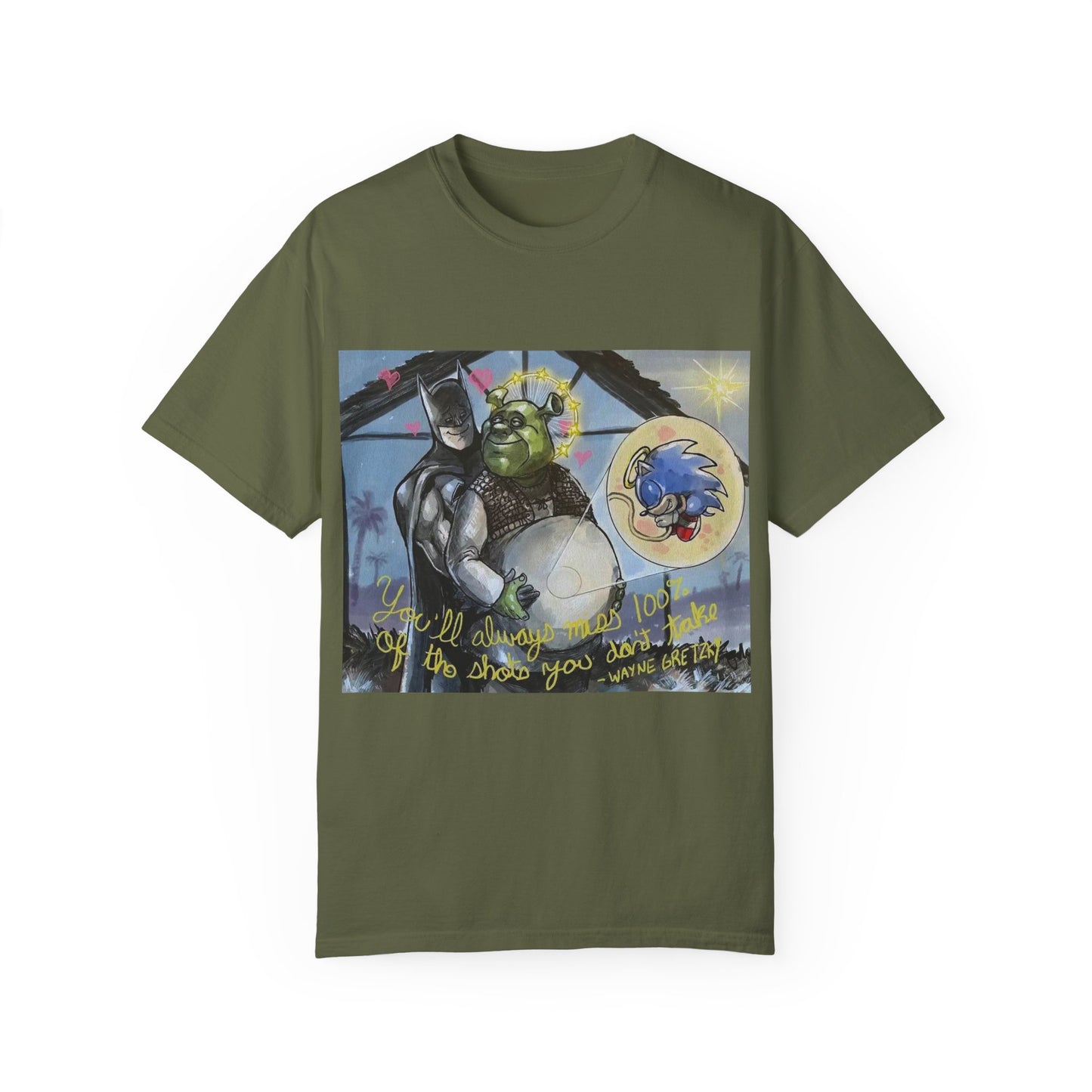 Unisex T-shirt "Batman, Shrek & Sonic"