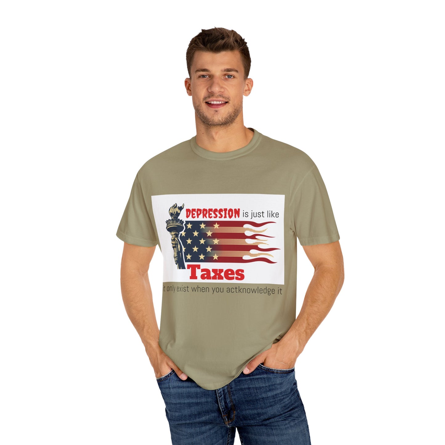 Unisex T-shirt "Depression & Taxes"