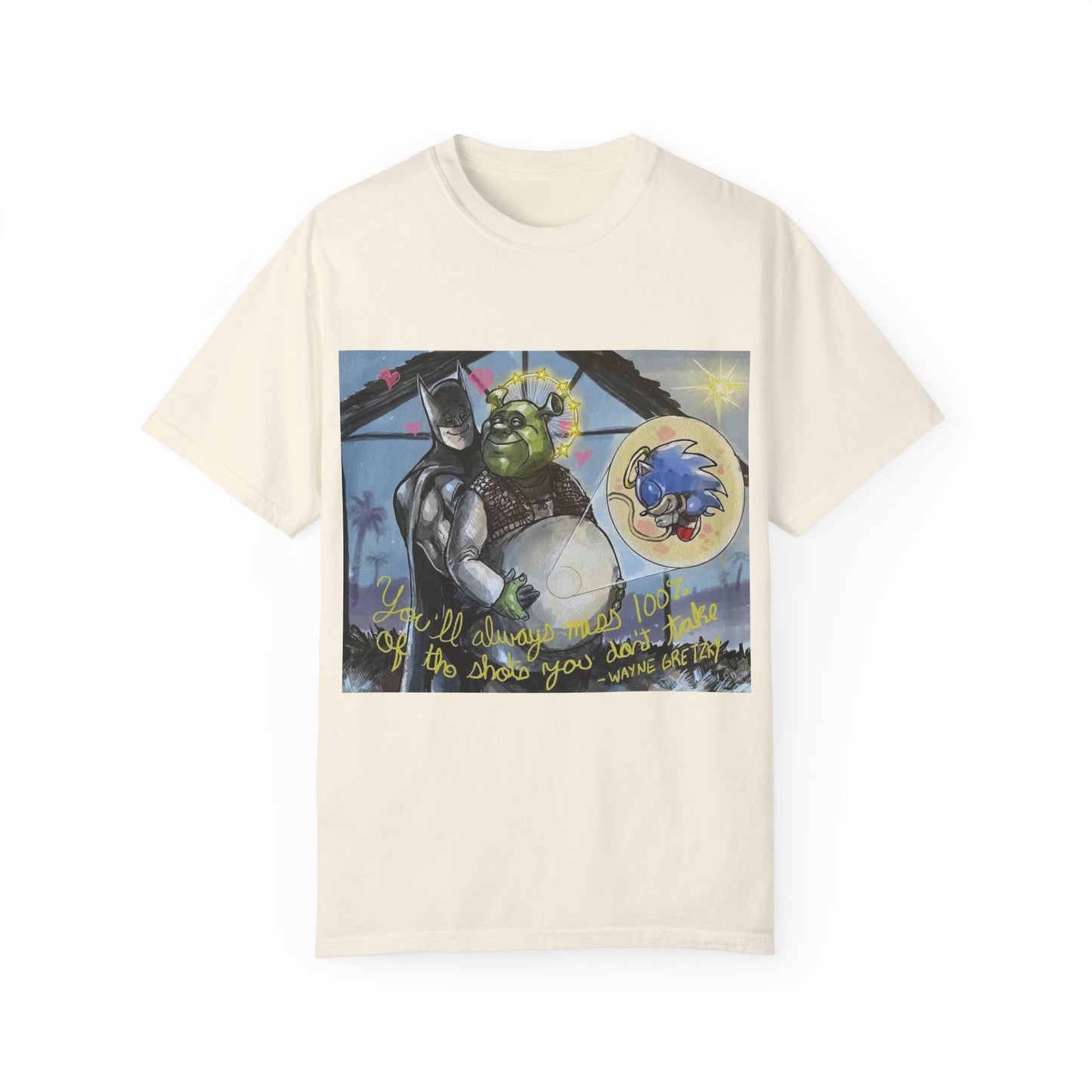 Unisex T-shirt "Batman, Shrek & Sonic"