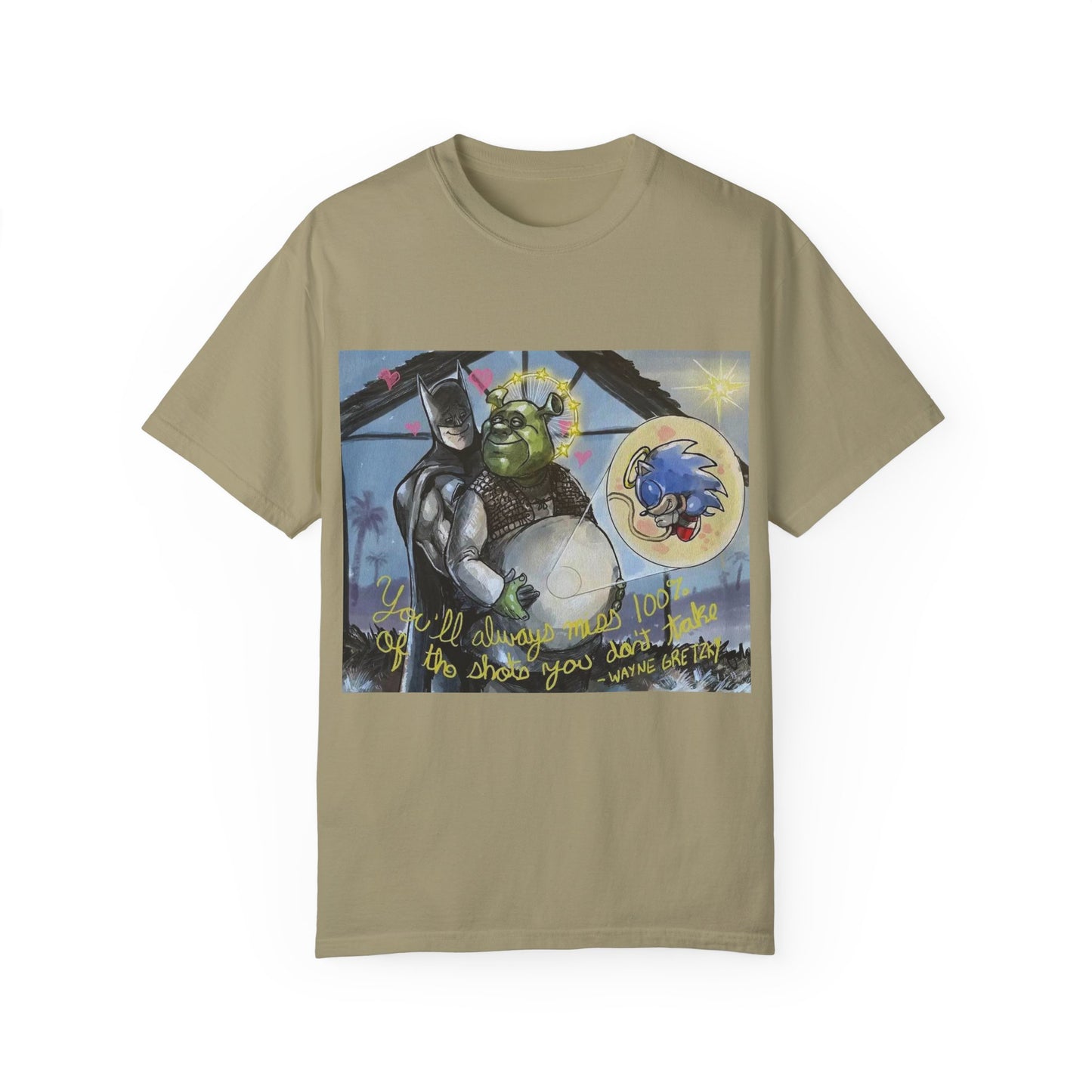 Unisex T-shirt "Batman, Shrek & Sonic"