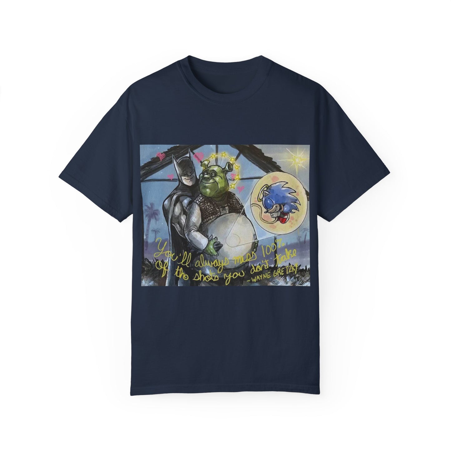 Unisex T-shirt "Batman, Shrek & Sonic"