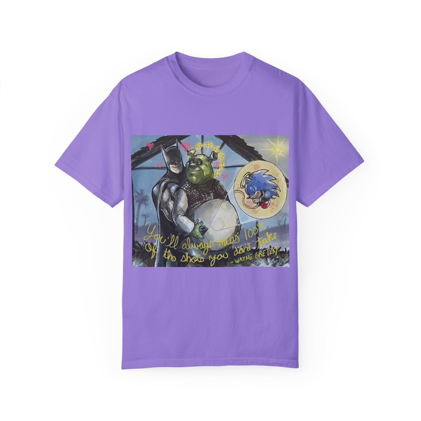 Unisex T-shirt "Batman, Shrek & Sonic"
