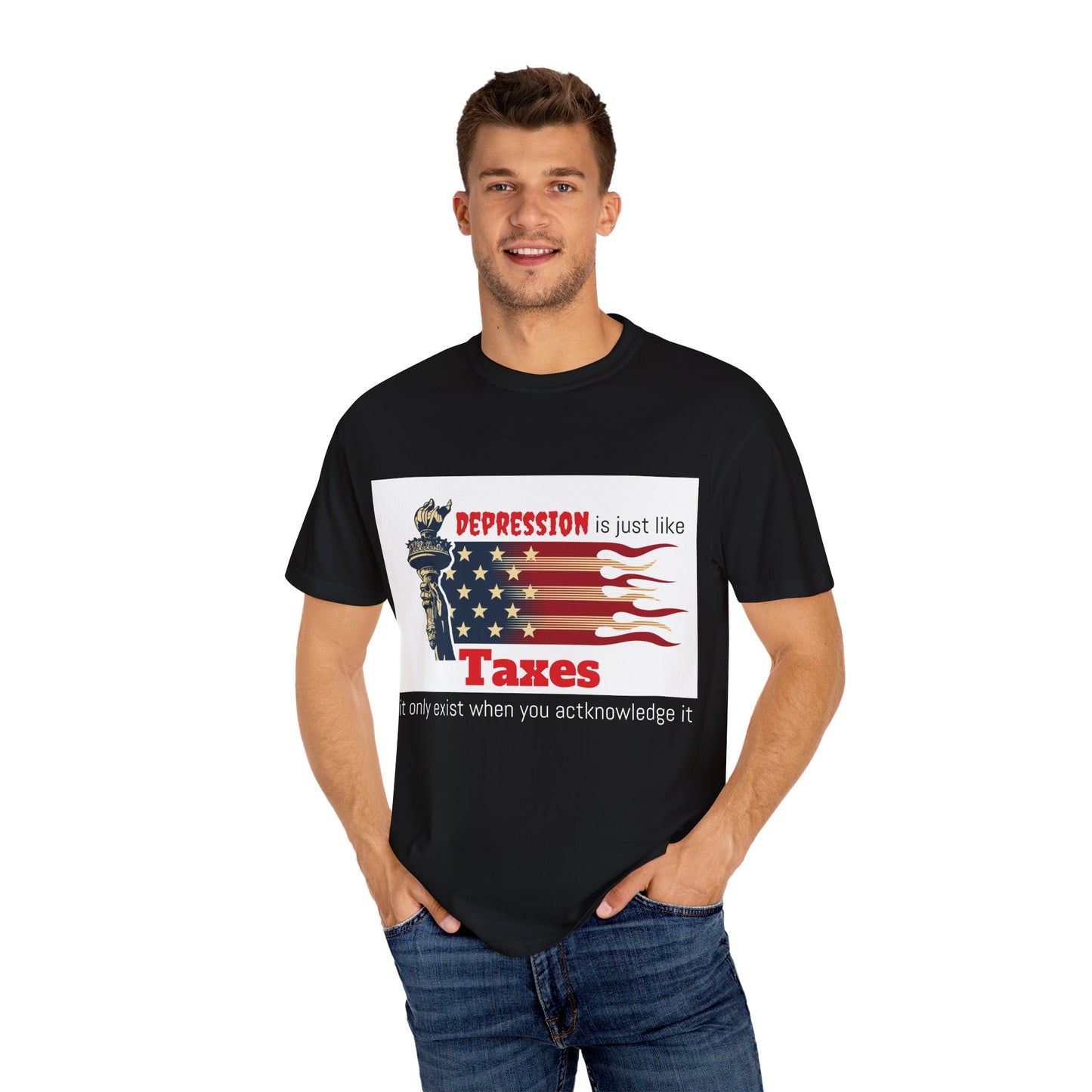 Unisex T-shirt "Depression & Taxes"