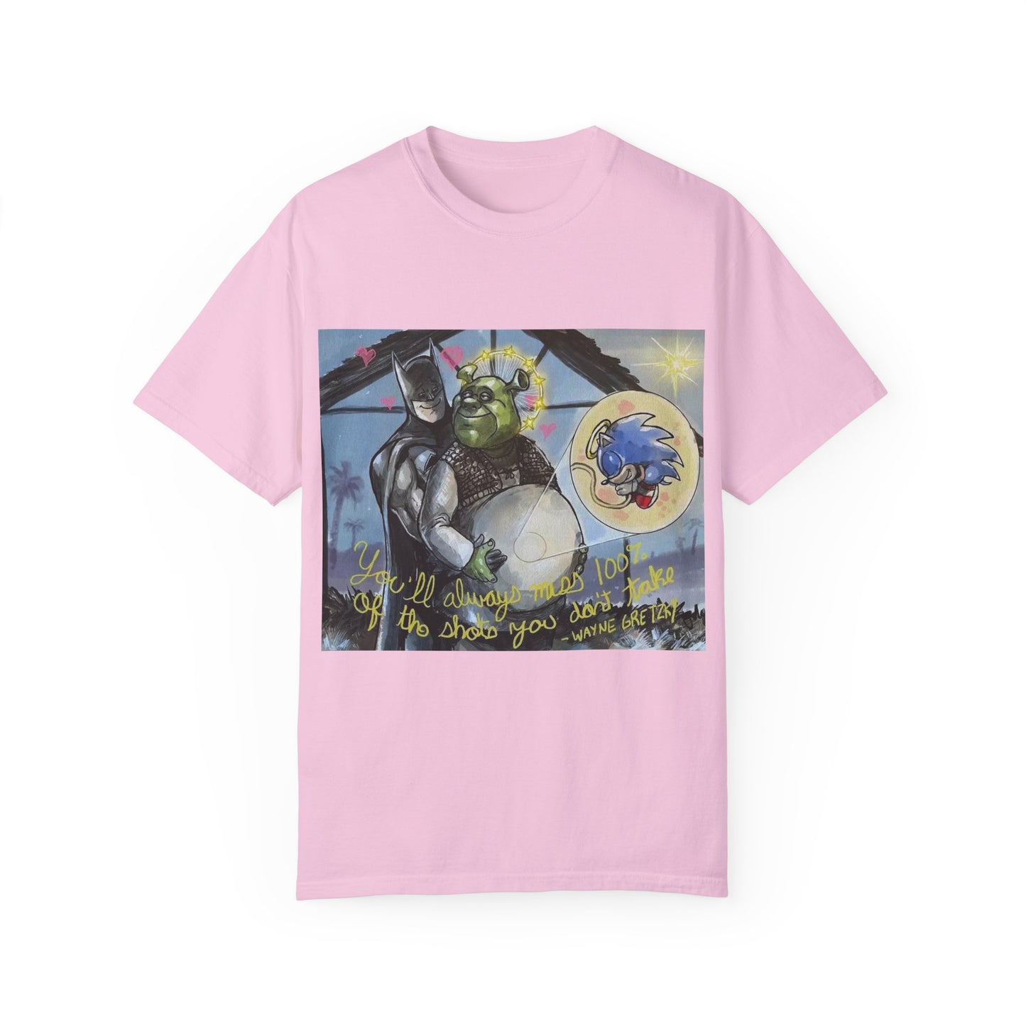 Unisex T-shirt "Batman, Shrek & Sonic"