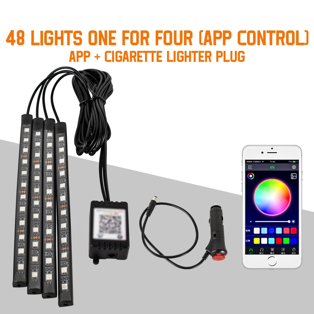 Neon LED Car Foot Light