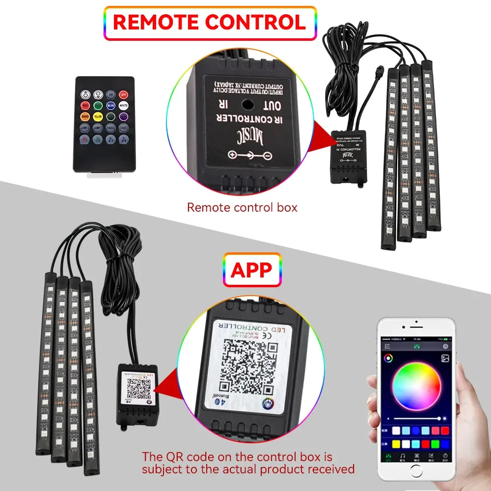 Neon LED Car Foot Light