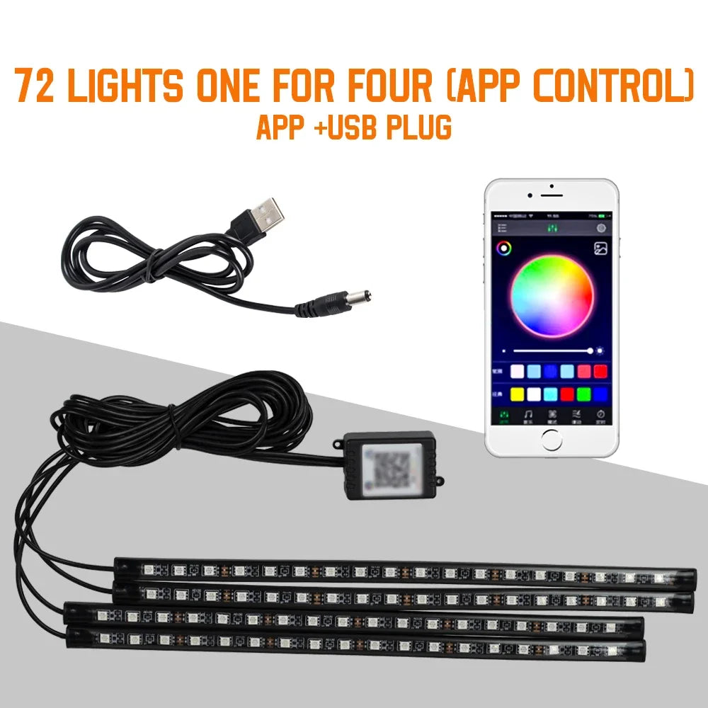 Neon LED Car Foot Light