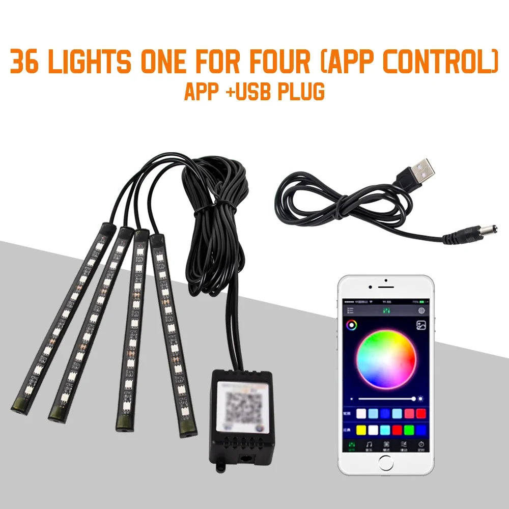 Neon LED Car Foot Light