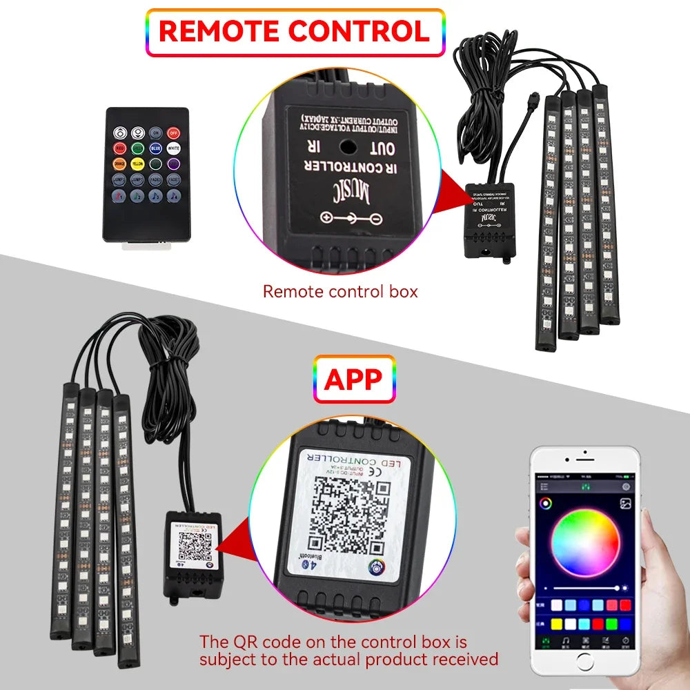 Neon LED Car Foot Light