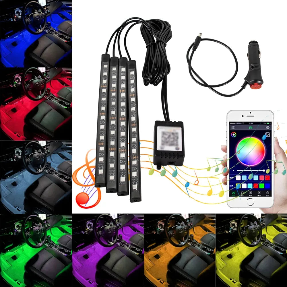 Neon LED Car Foot Light