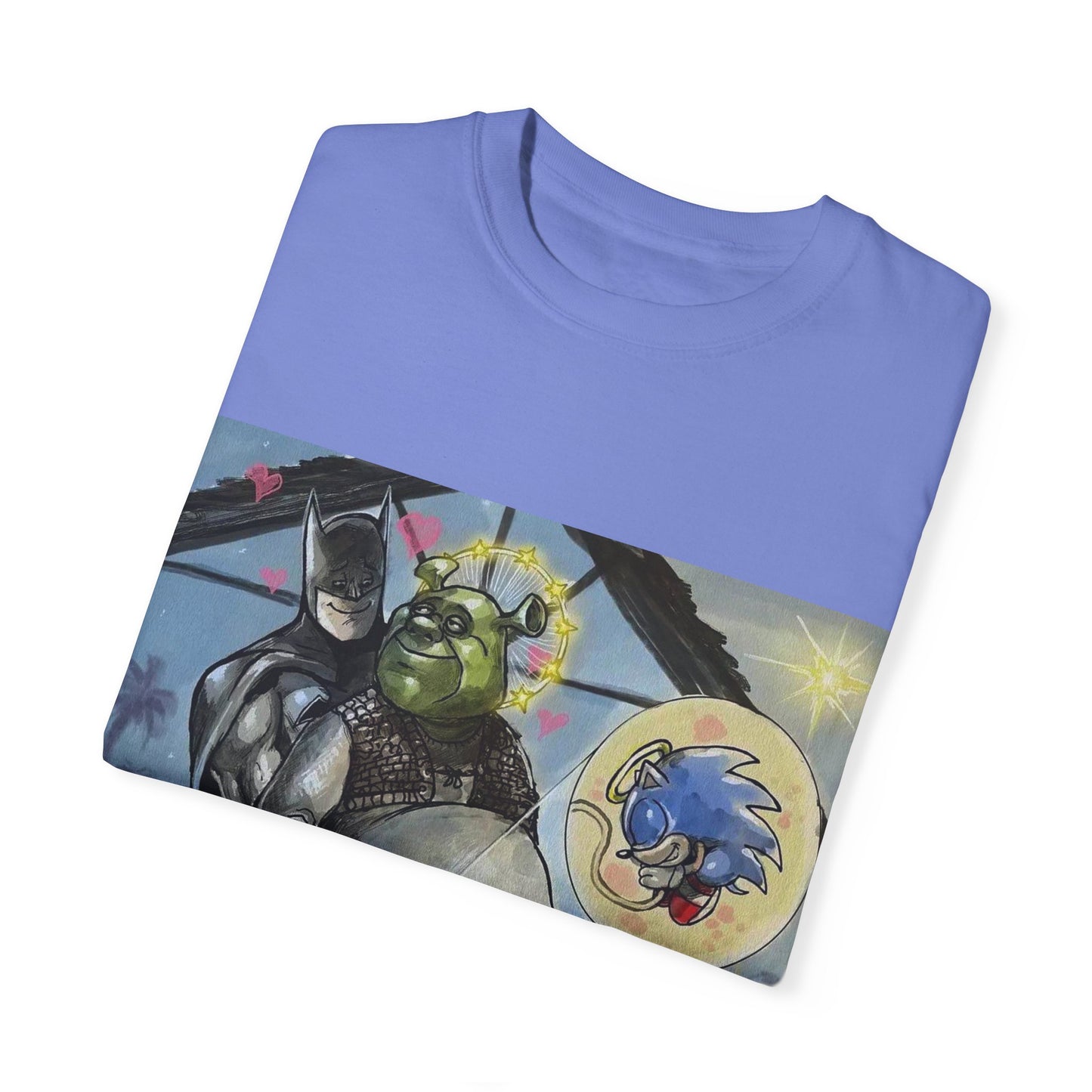 Unisex T-shirt "Batman, Shrek & Sonic"