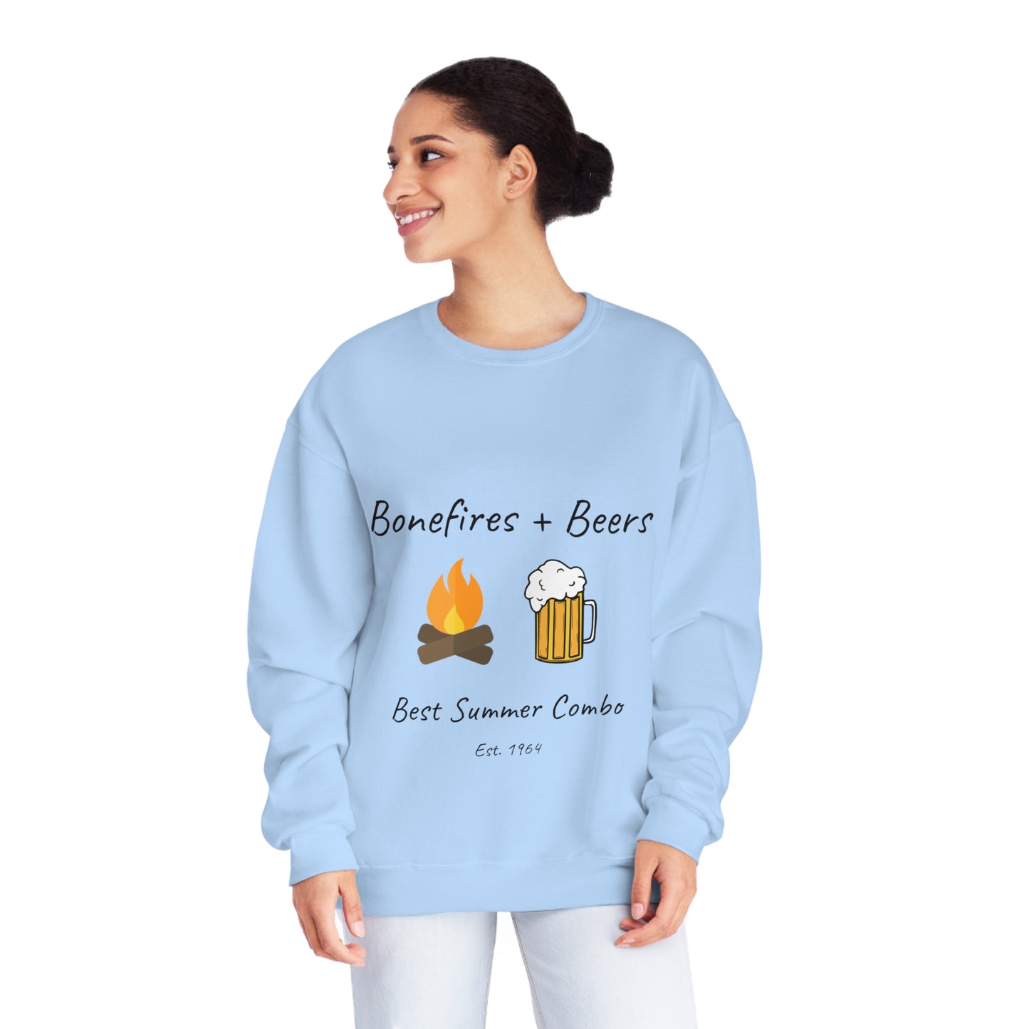 Unisex NuBlend® Sweatshirt "Bonfires + Beer"