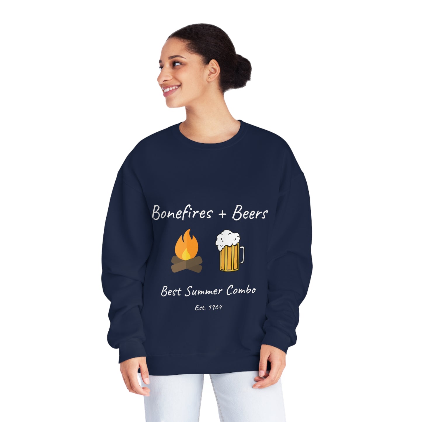 Unisex NuBlend® Sweatshirt "Bonfires + Beer"