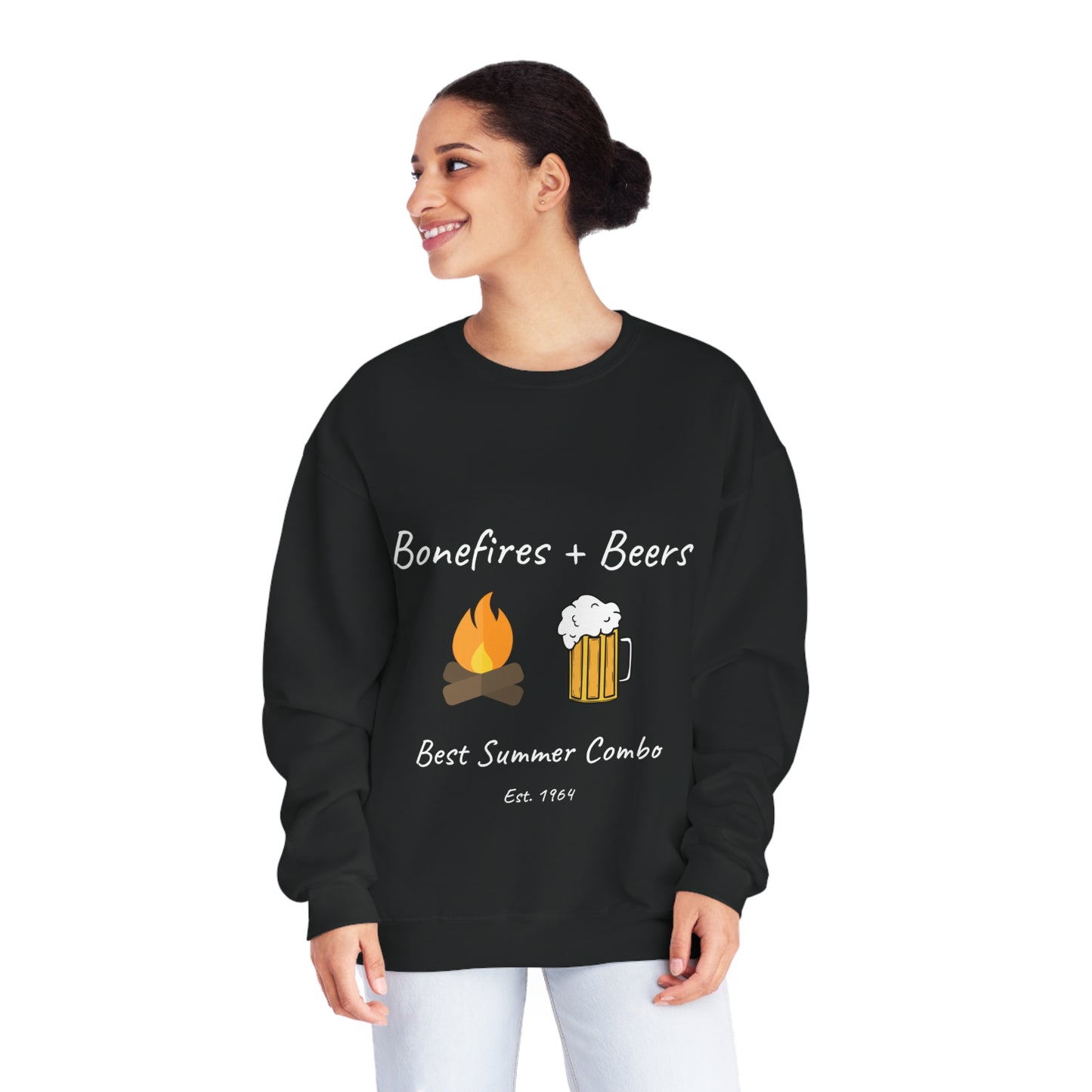 Unisex NuBlend® Sweatshirt "Bonfires + Beer"