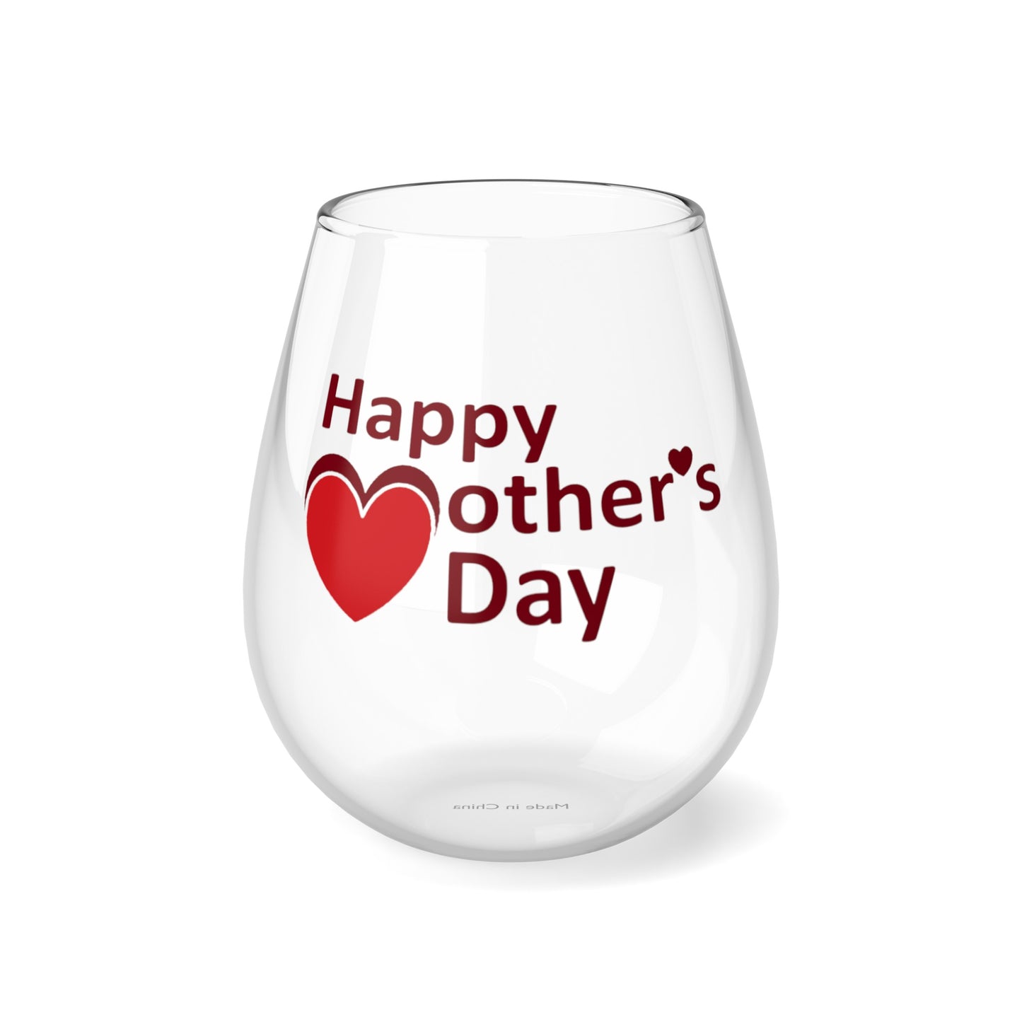 Stemless Wine Glass, "Mother's Day"