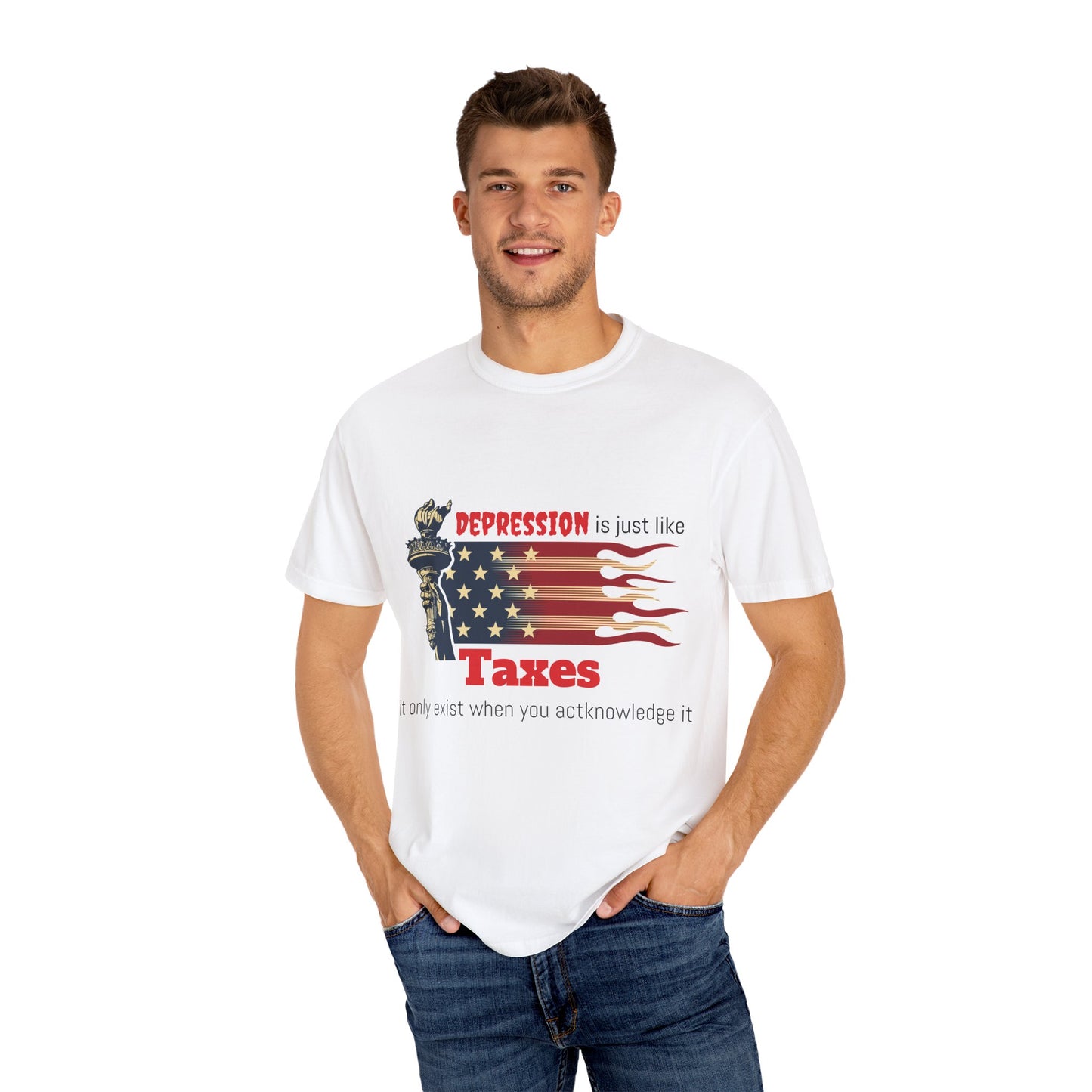 Unisex T-shirt "Depression & Taxes"