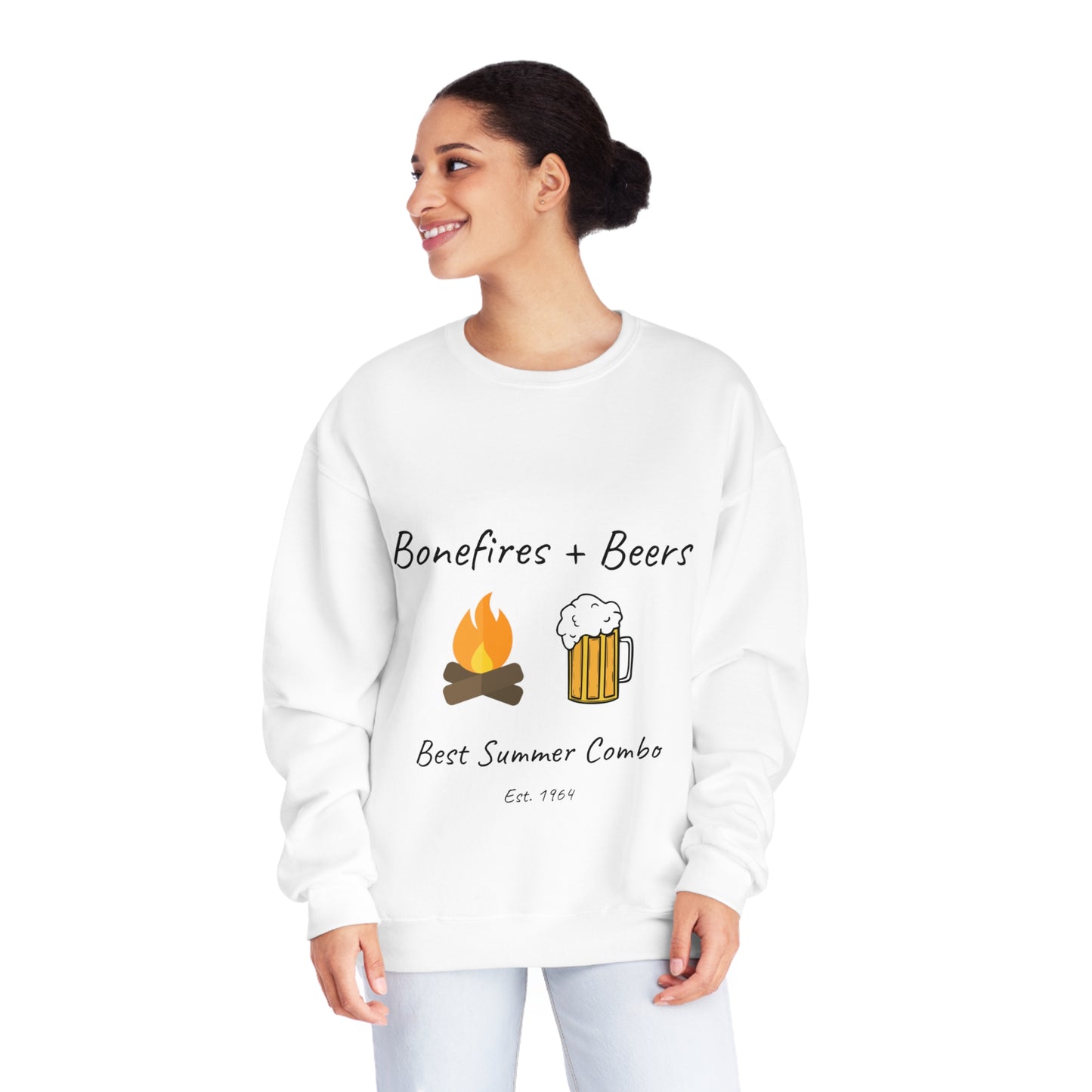 Unisex NuBlend® Sweatshirt "Bonfires + Beer"