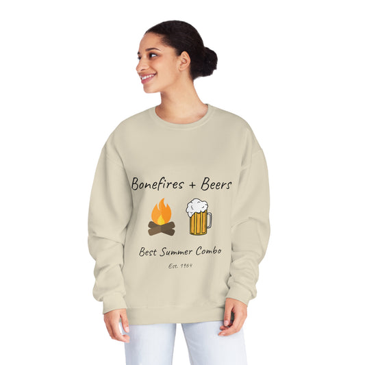 Unisex NuBlend® Sweatshirt "Bonfires + Beer"