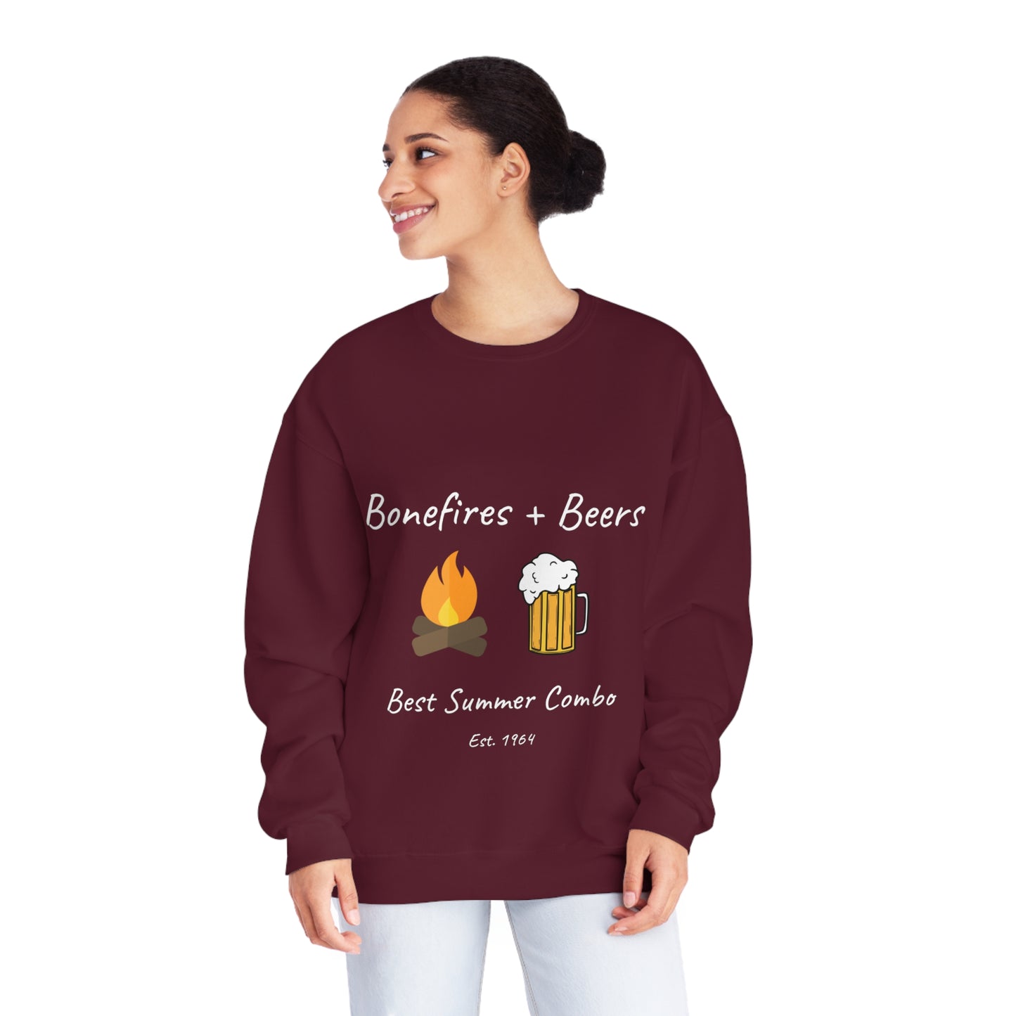 Unisex NuBlend® Sweatshirt "Bonfires + Beer"