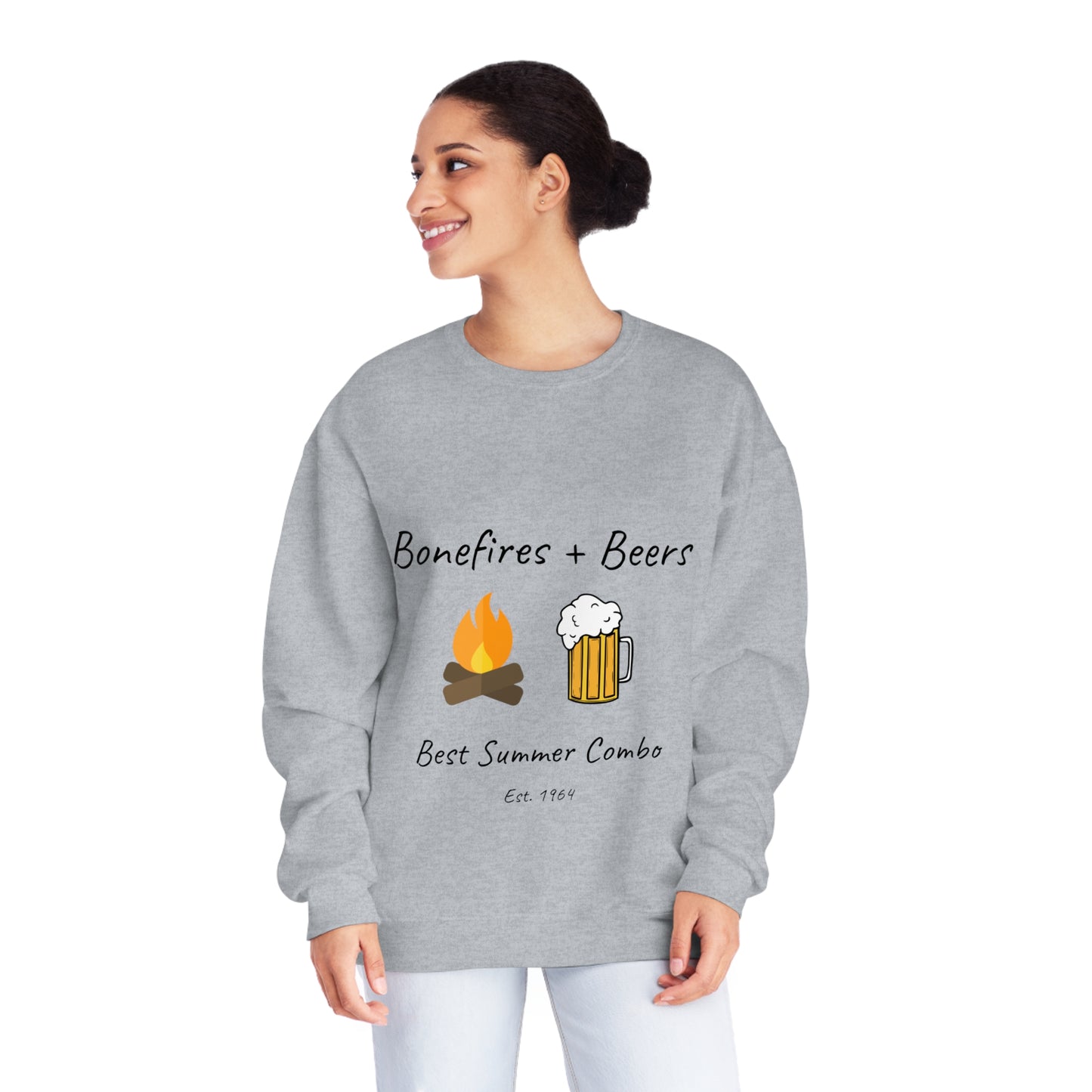 Unisex NuBlend® Sweatshirt "Bonfires + Beer"