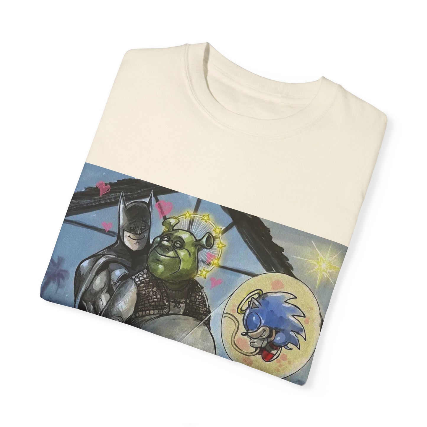 Unisex T-shirt "Batman, Shrek & Sonic"