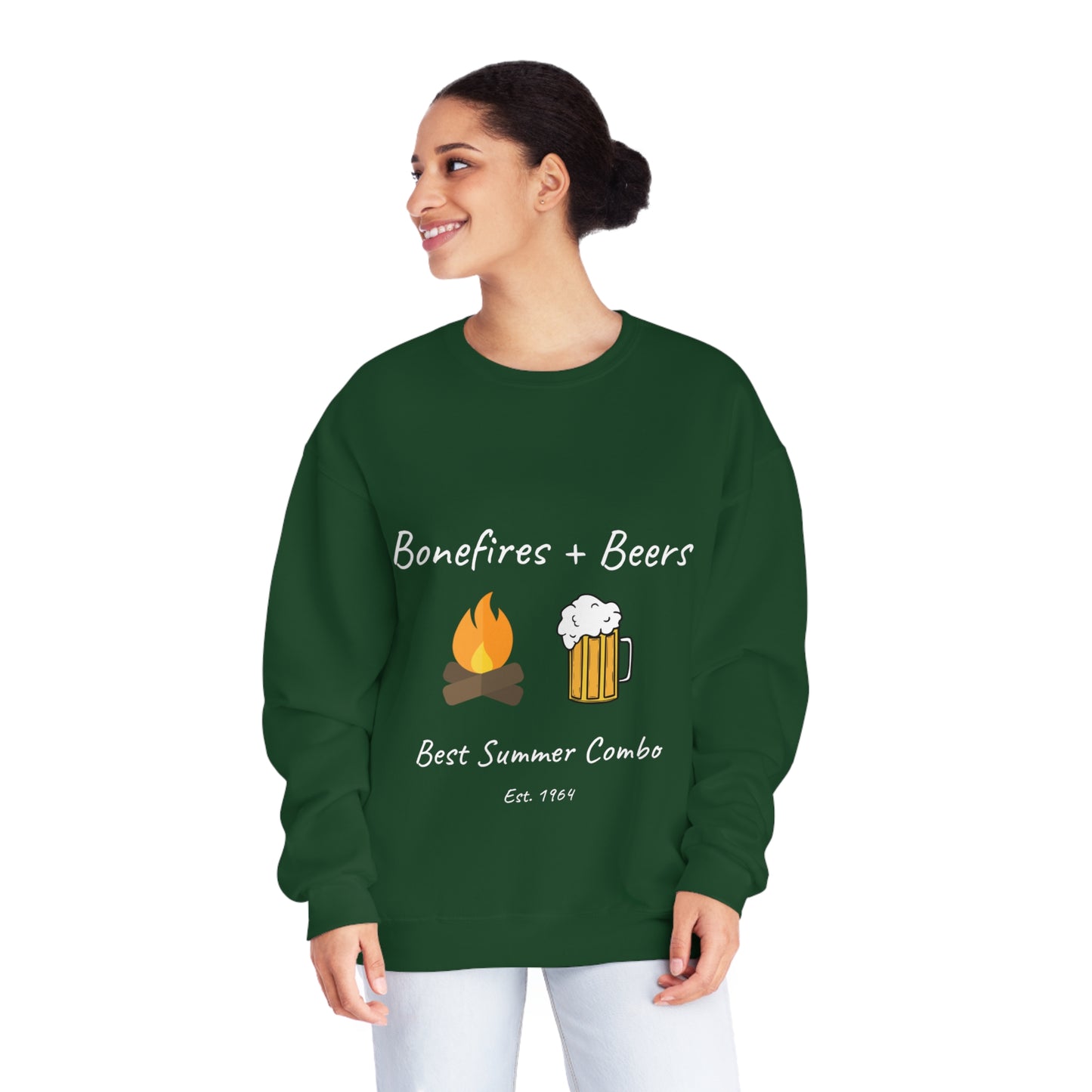 Unisex NuBlend® Sweatshirt "Bonfires + Beer"