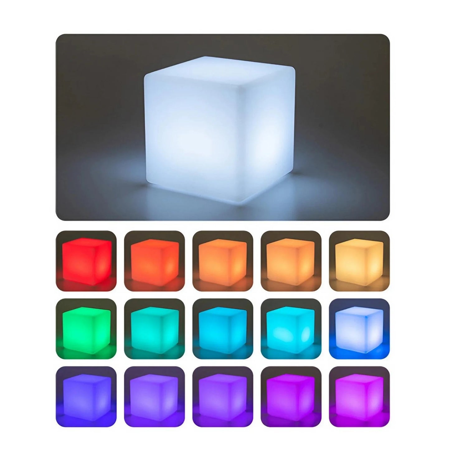 USB Rechargeable LED Light Cube