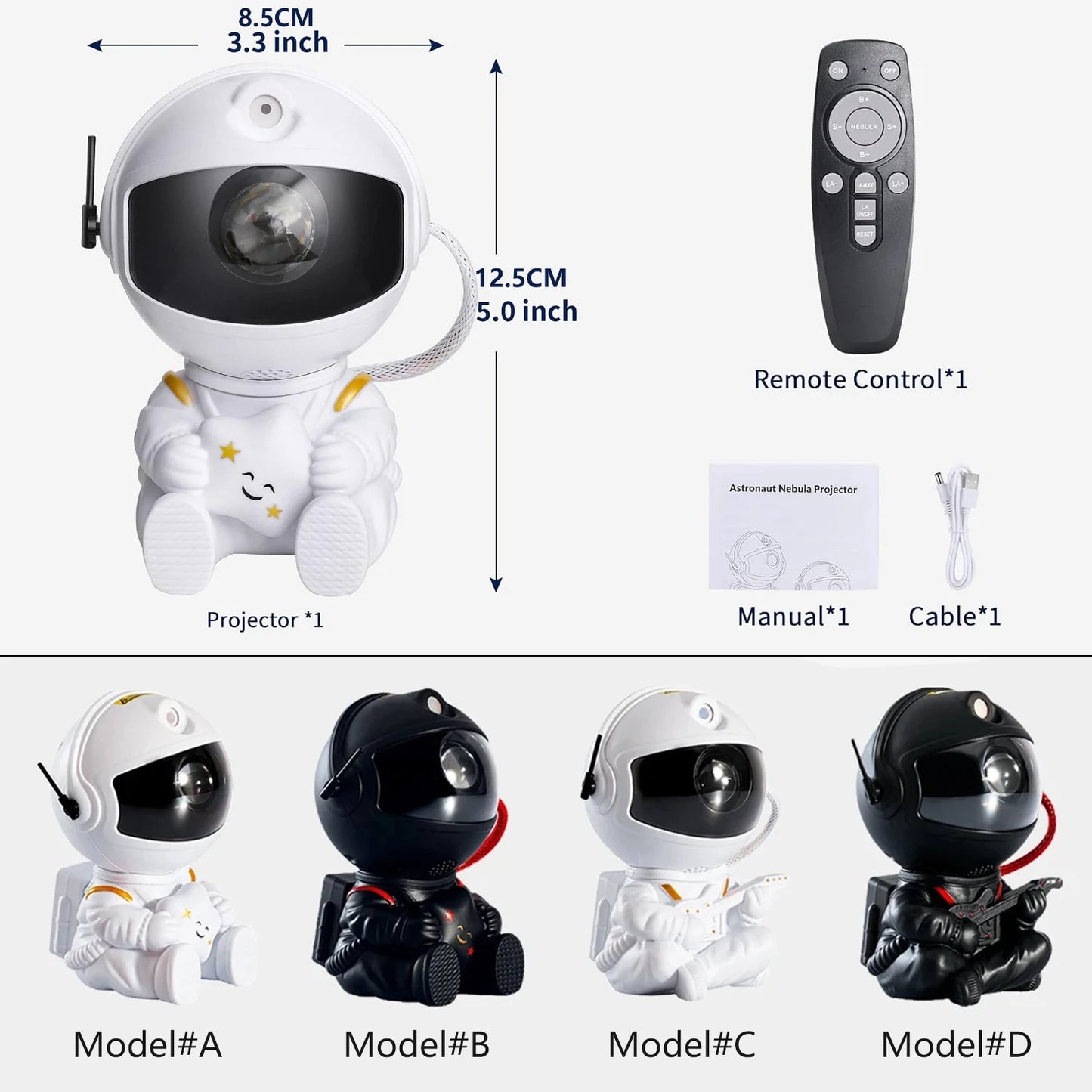 Astronaut Projector LED Night Light