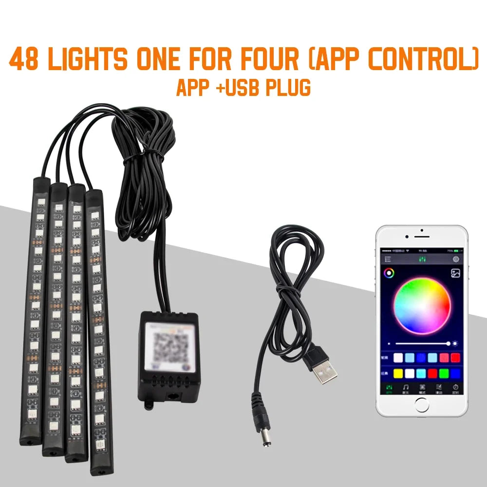 Neon LED Car Foot Light