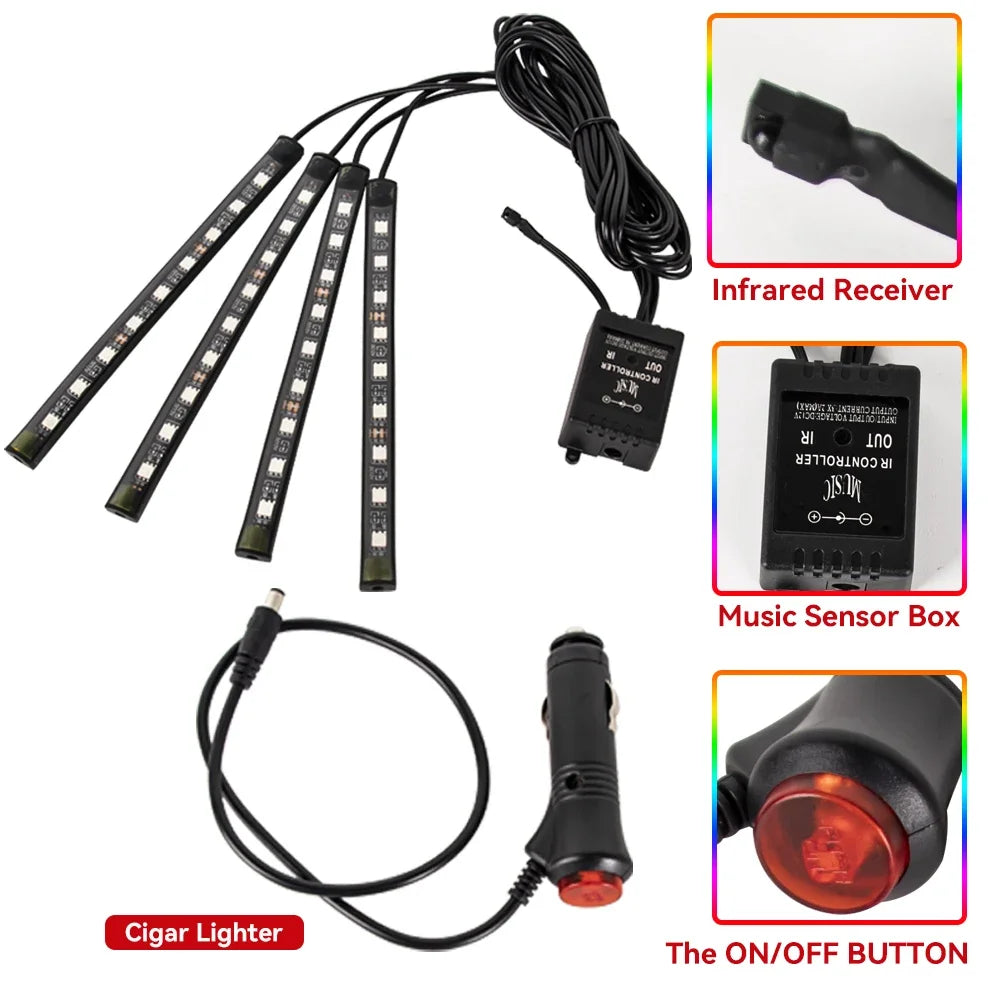 Neon LED Car Foot Light