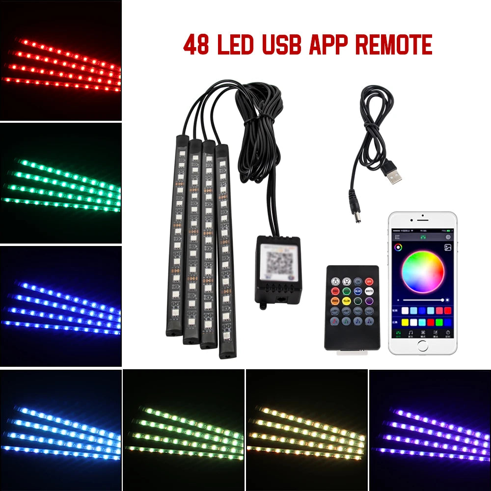 Neon LED Car Foot Light