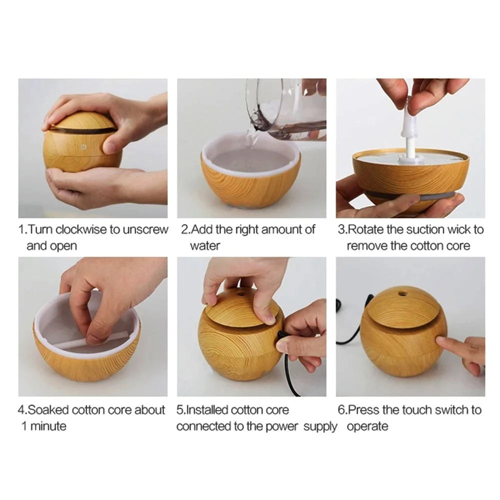 Wood-look Essential Oil Humidifier