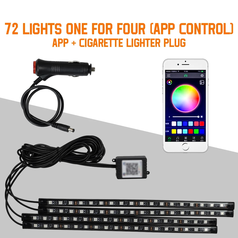 Neon LED Car Foot Light